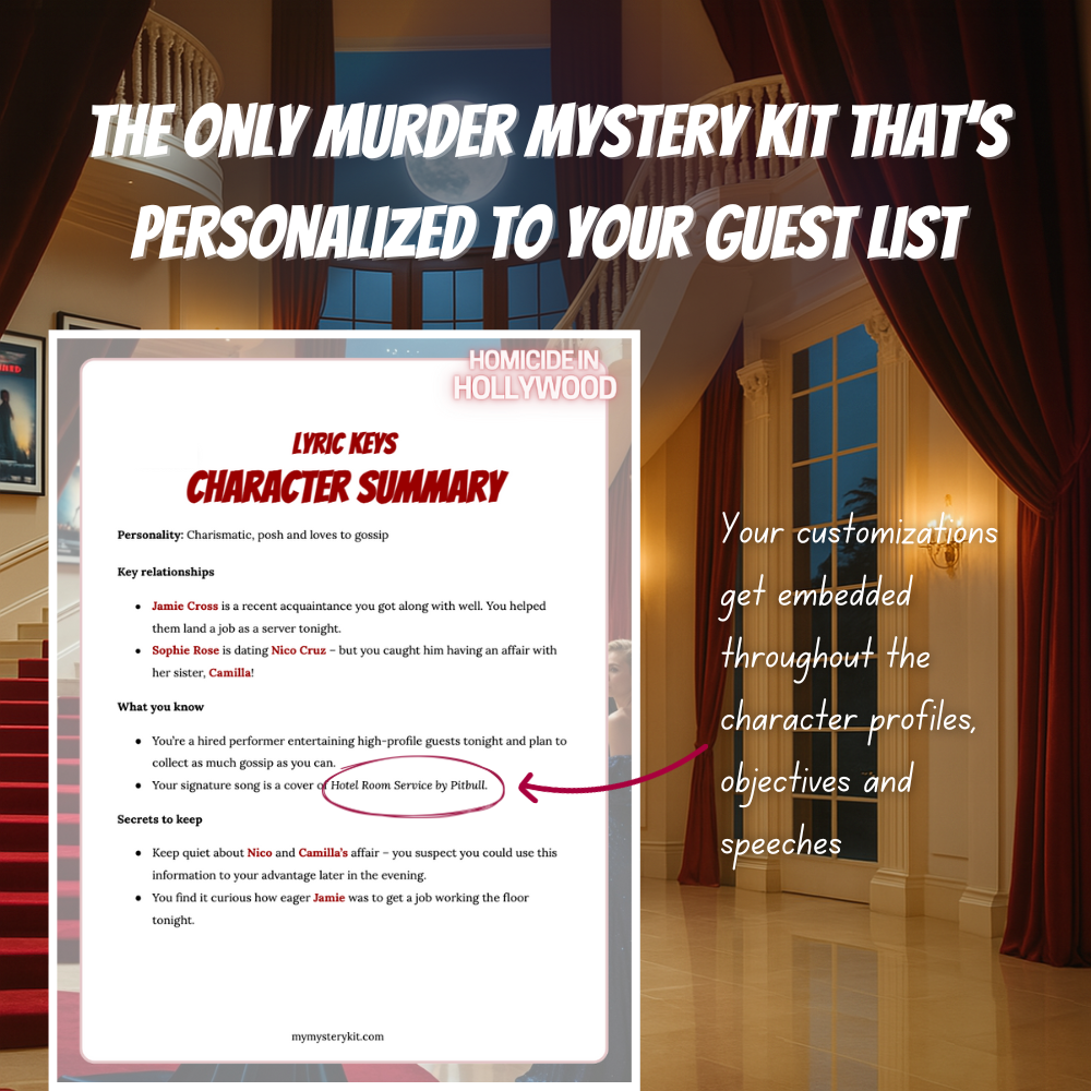 personalized to your guest list