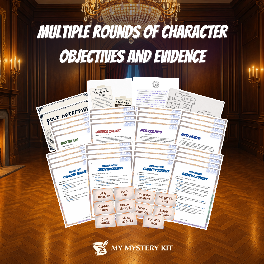 Multiple rounds of character objectives and evidence