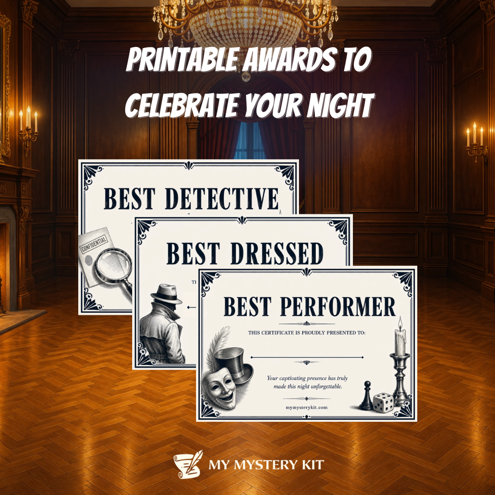 Printable awards to celebrate your night