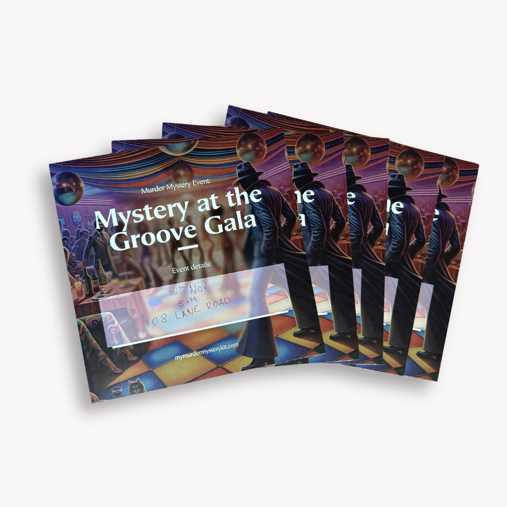 7 invitations of the groove gala mystery kit