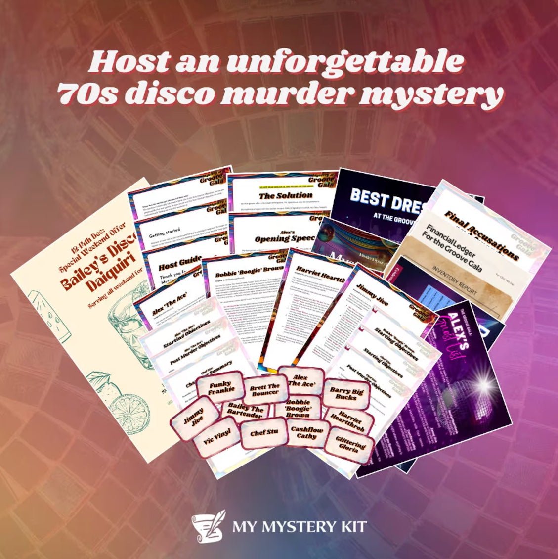 Mystery at the Groove Gala - My Mystery Kit